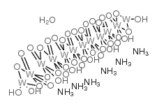 Ammonium metatungstate hydrate structure