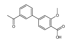 4-(3-acetylphenyl)-2-methoxybenzoic acid Structure