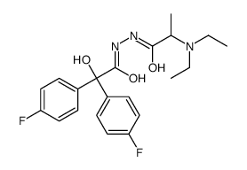 N'-[2,2-bis(4-fluorophenyl)-2-hydroxyacetyl]-2-(diethylamino)propanehydrazide Structure