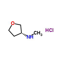 3-(R)-N-METHYL-TETRAHYDROFURAN-3-YL-AMINE HYDROCHLORIDE Structure