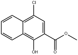 4-氯-1-羟基-2-萘甲酸甲酯结构式