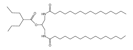 1,3-dihexadecanoylamino-2-valproyl-propan-ol结构式