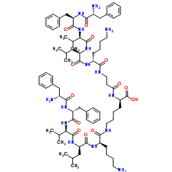 ent-[Amyloid β-Protein (20-16)]-β-Ala-D-Lys(ent-[Amyloid β-Protein (16-20)]) trifluoroacetate salt结构式