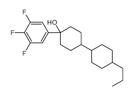 4-(4-propylcyclohexyl)-1-(3,4,5-trifluorophenyl)cyclohexan-1-ol Structure