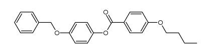 4-(benzyloxy)phenyl 4-butoxybenzoate结构式