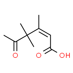 (Z)-3,4,4-Trimethyl-5-oxo-2-hexenoic acid Structure