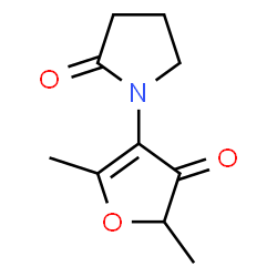 2-Pyrrolidinone,1-(4,5-dihydro-2,5-dimethyl-4-oxo-3-furanyl)- Structure