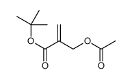 tert-butyl 2-(acetyloxymethyl)prop-2-enoate Structure