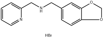 (1,3-benzodioxol-5-ylmethyl)(2-pyridinylmethyl)amine dihydrobromide structure