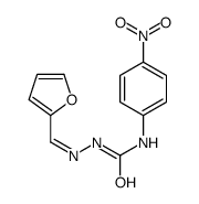 1-[(E)-furan-2-ylmethylideneamino]-3-(4-nitrophenyl)urea Structure