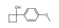 1-p-methoxyphenyl-1-cyclobutanol Structure