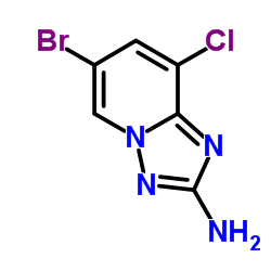 6-Bromo-8-chloro[1,2,4]triazolo[1,5-a]pyridin-2-amine structure