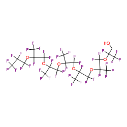 1h,1h-perfluoro(2,5,8,11,14,17-hexamethyl-3,6,9,12,15,18-hexaoxaheneicosan-1-ol) structure