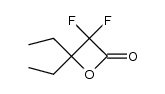 4,4-diethyl-3,3-difluorooxetan-2-one Structure