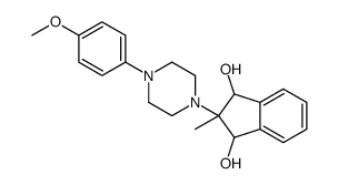 2-[4-(4-methoxyphenyl)piperazin-1-yl]-2-methyl-1,3-dihydroindene-1,3-diol结构式