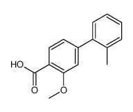 2-methoxy-4-(2-methylphenyl)benzoic acid Structure