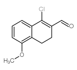 1-CHLORO-5-METHOXY-3,4-DIHYDRO-NAPHTHALENE-2-CARBALDEHYDE Structure