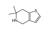 Thieno[3,2-c]pyridine, 4,5,6,7-tetrahydro-6,6-dimethyl- (9CI) structure