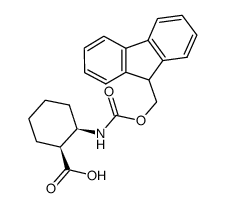 (1S,2R)-FMOC-2-AMINOCYCLOHEXANE CARBOXYLIC ACID structure