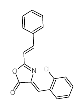 5(4H)-Oxazolone,4-[(2-chlorophenyl)methylene]-2-(2-phenylethenyl)- picture