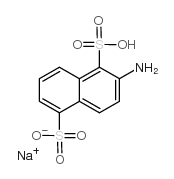 8-AMINO-1,5-NAPHTHALENEDISULFONIC ACID MONOSODIUM SALT Structure