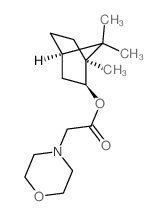 [(1S,2S,4R)-1,7,7-trimethylnorbornan-2-yl] 2-morpholin-4-ylacetate结构式