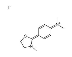 N,N-dimethyl-4-(3-methyl-4,5-dihydro-1,3-thiazol-3-ium-2-yl)aniline,iodide结构式