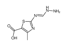 5-Thiazolecarboxylicacid,2-[(aminoiminomethyl)amino]-4-methyl-(9CI)结构式