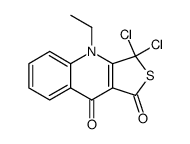 3,3-dichloro-4-ethylthieno[3,4-b]quinoline-1(3H),9(4H)-dione结构式