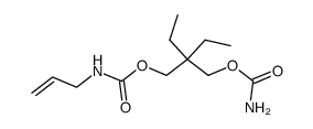 N-Allylcarbamic acid 2-(carbamoyloxymethyl)-2-ethylbutyl ester结构式