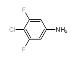 4-氯-3,5-二氟苯胺结构式