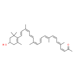 20-[(R)-4-Hydroxy-2,6,6-trimethyl-1-cyclohexen-1-yl]-5,9,14,18-tetramethyl-3,5,7,9,11,13,15,17,19-icosanonen-2-one structure