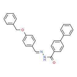 N'-[4-(benzyloxy)benzylidene]-4-biphenylcarbohydrazide Structure