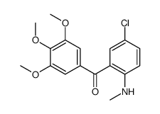 [5-chloro-2-(methylamino)phenyl]-(3,4,5-trimethoxyphenyl)methanone Structure