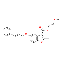 2-methoxyethyl 5-(cinnamyloxy)-2-methylbenzofuran-3-carboxylate picture