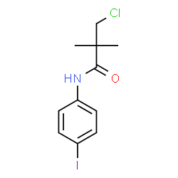 3-Chloro-N-(4-iodophenyl)-2,2-dimethylpropanamide结构式