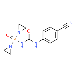 1-(4-CYANOPHENYL)-3-(DI(AZIRIDIN-1-YL)PHOSPHORYL)UREA structure