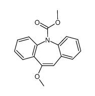 10-methoxy-5H-dibenz[b,f]azepine-5-carboxylic acid methyl ester结构式