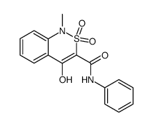 4-HYDROXY-1-METHYL-2,2-DIOXO-N-PHENYL-1,2-DIHYDRO-2LAMBDA6,1-BENZOTHIAZINE-3-CARBOXAMIDE Structure