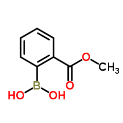 [2-(Methoxycarbonyl)phenyl]boronic acid structure