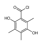 2,5-dihydroxy-3,4,6-trimethylbenzoyl chloride Structure