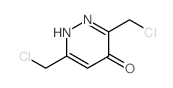 4(1H)-Pyridazinone, 3,6-bis(chloromethyl)- structure