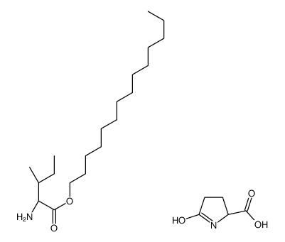 5-oxo-DL-proline, compound with tetradecyl DL-isoleucinate (1:1)结构式