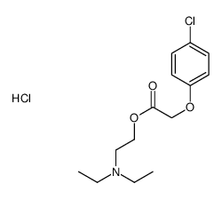 2-[2-(4-chlorophenoxy)acetyl]oxyethyl-diethylazanium,chloride结构式