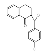 3'-(4-chlorophenyl)-3,4-dihydro-1H-spiro[naphthalene-2,2'-oxiran]-1-one结构式