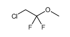 2-chloro-1,1-difluoro-1-methoxyethane structure