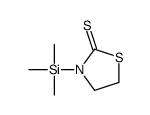 3-(三甲基硅基)-2-噻唑烷硫酮结构式