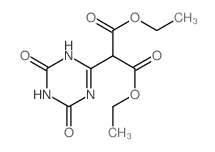 Propanedioic acid,2-(3,4,5,6-tetrahydro-4,6-dioxo-1,3,5-triazin-2-yl)-, 1,3-diethyl ester structure