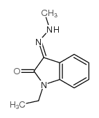 1H-Indole-2,3-dione,1-ethyl-,3-(methylhydrazone)(9CI) Structure