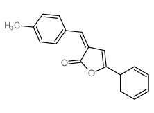 3-[(4-methylphenyl)methylidene]-5-phenyl-furan-2-one structure